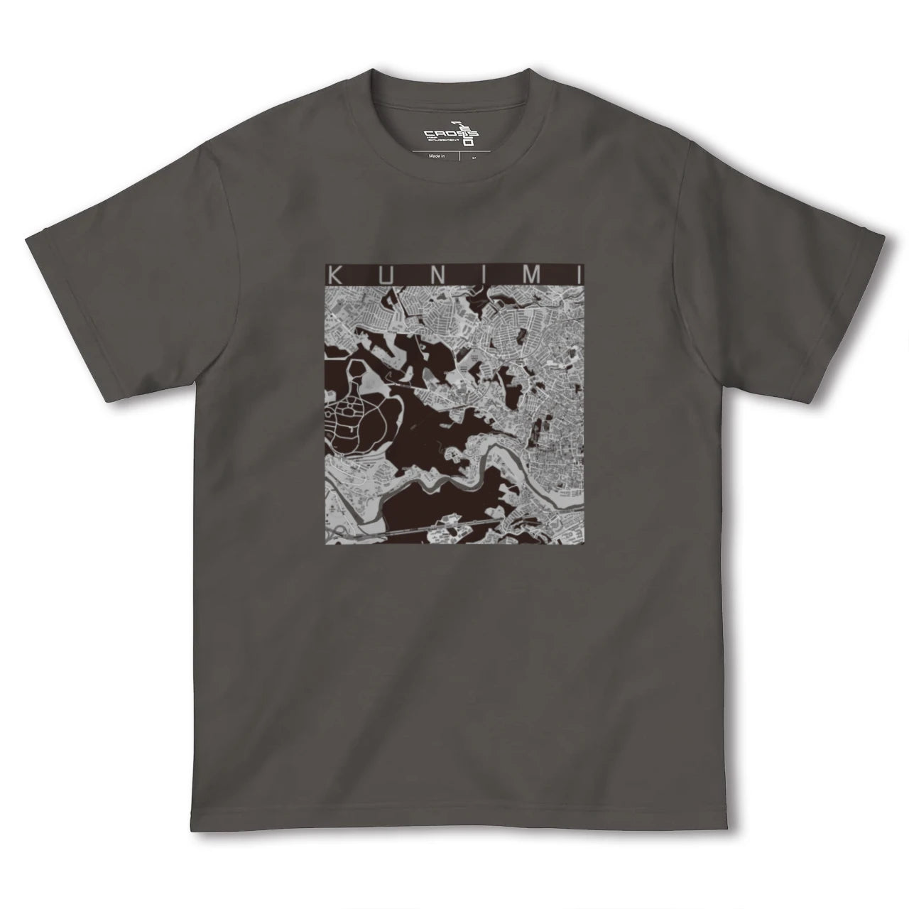 【国見(宮城県)】地図柄ヘビーウェイトTシャツ