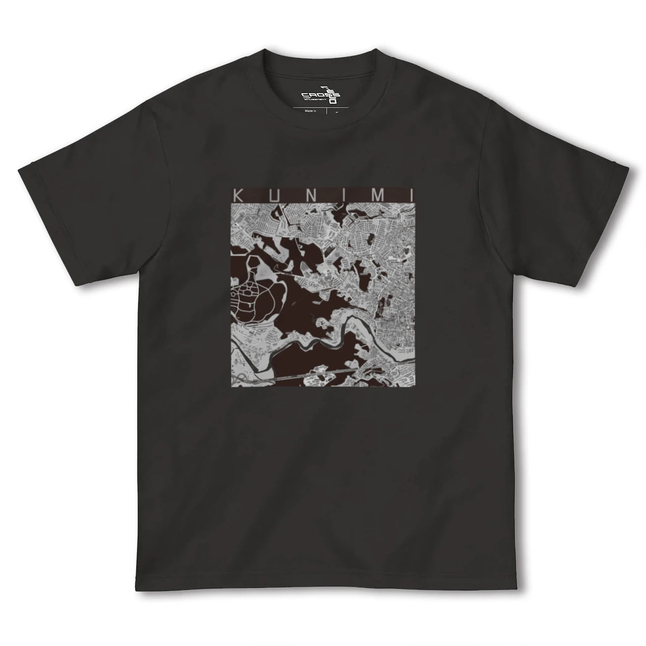 【国見(宮城県)】地図柄ヘビーウェイトTシャツ