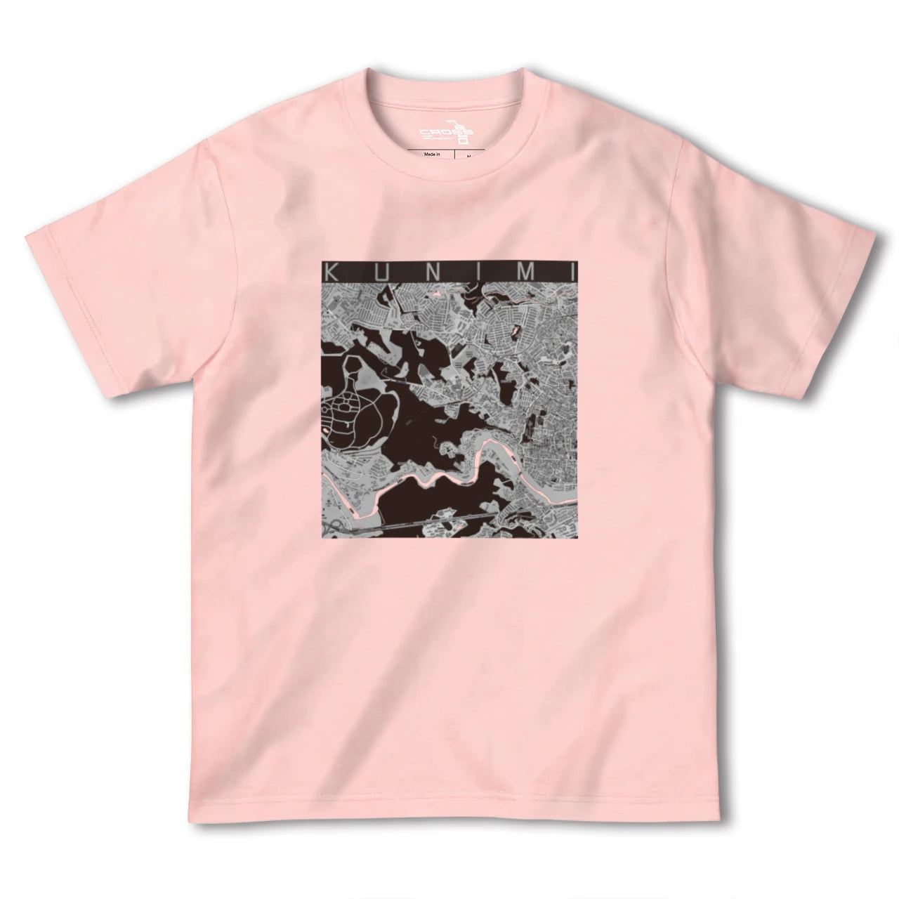【国見(宮城県)】地図柄ヘビーウェイトTシャツ
