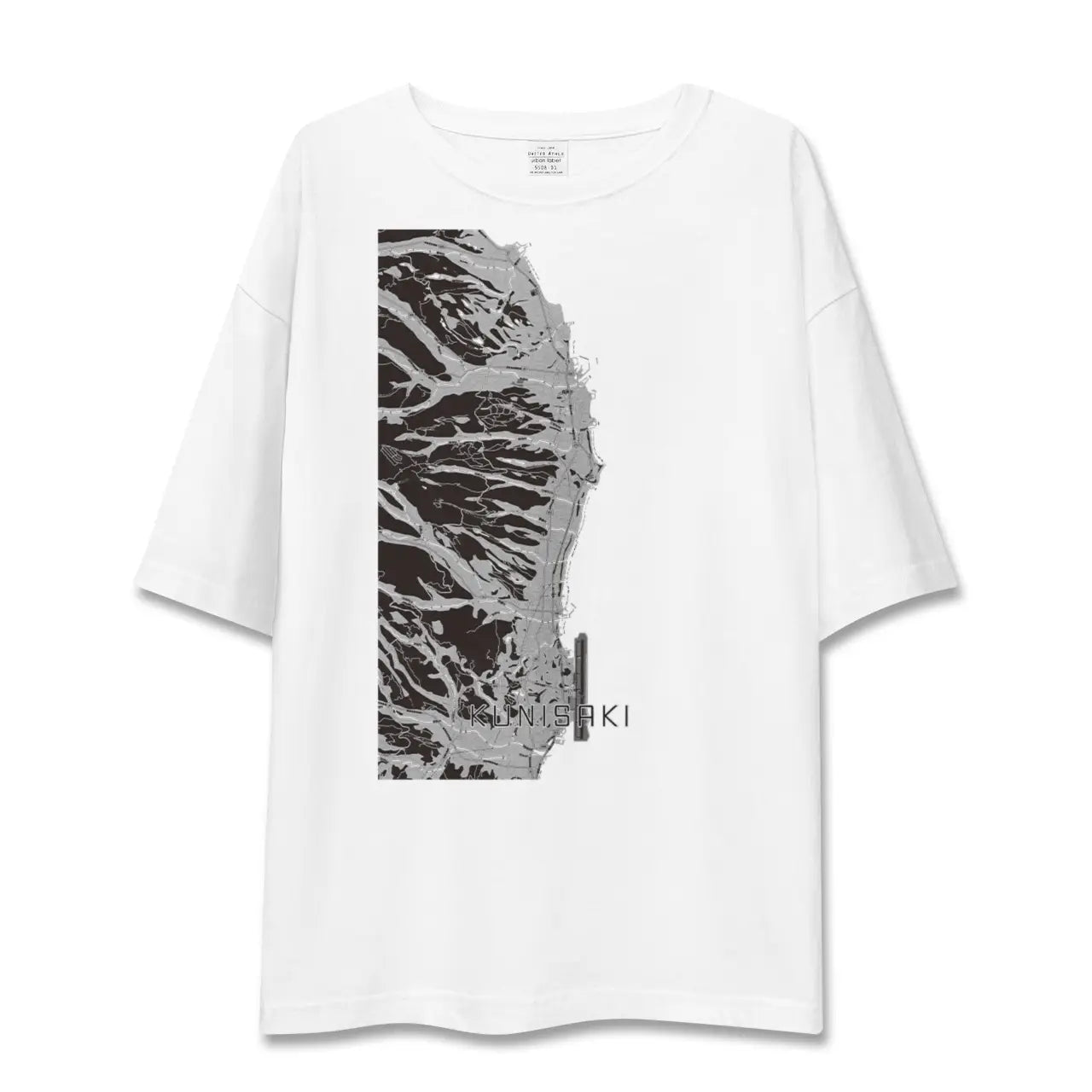 【国東(大分県)】地図柄ビッグシルエットTシャツ