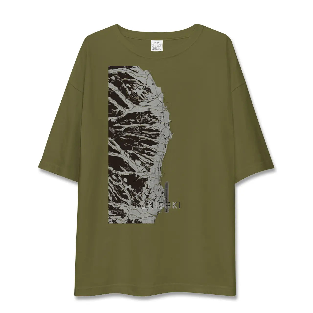 【国東(大分県)】地図柄ビッグシルエットTシャツ
