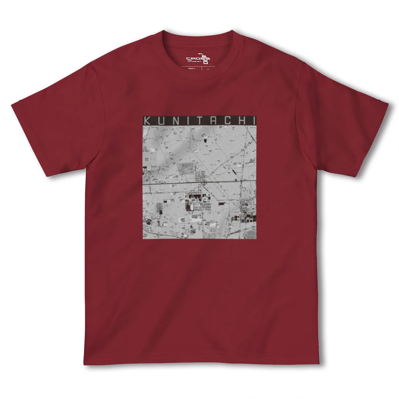 【国立2(東京都)】地図柄ヘビーウェイトTシャツ