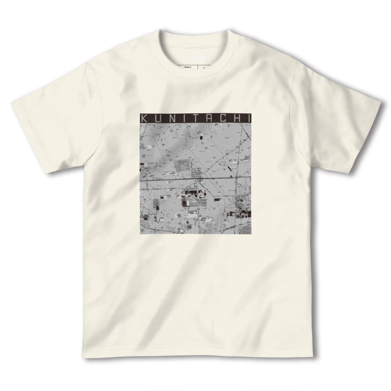 【国立2(東京都)】地図柄ヘビーウェイトTシャツ