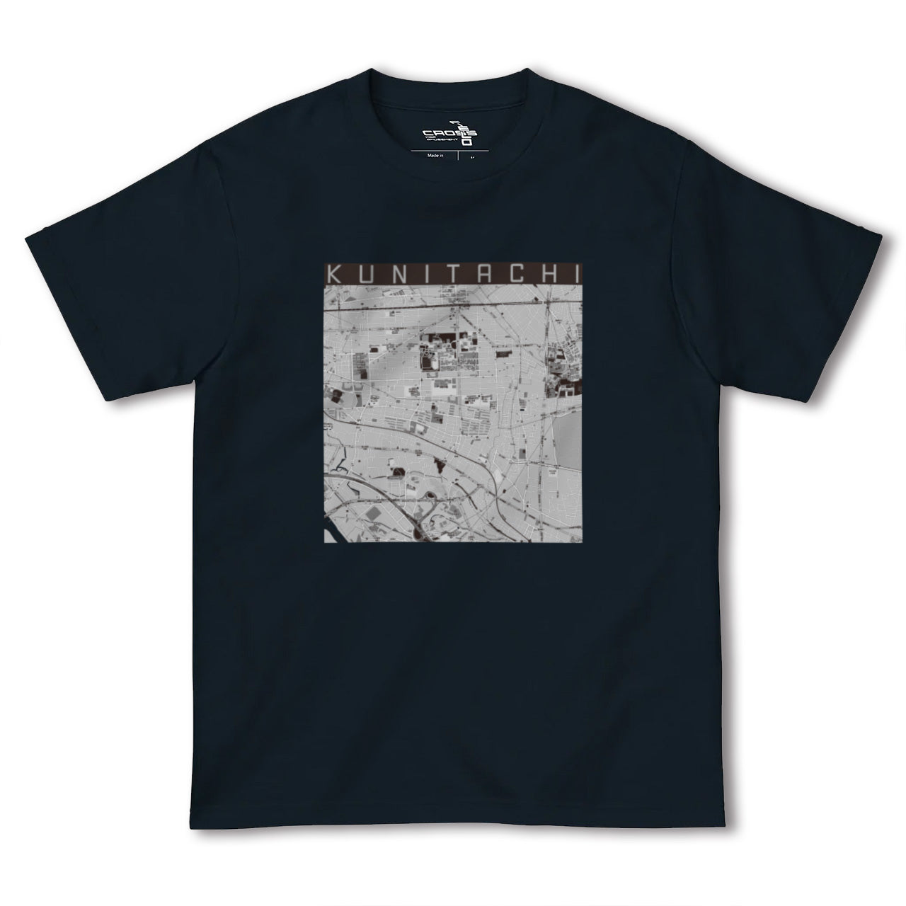 【国立(東京都)】地図柄ヘビーウェイトTシャツ
