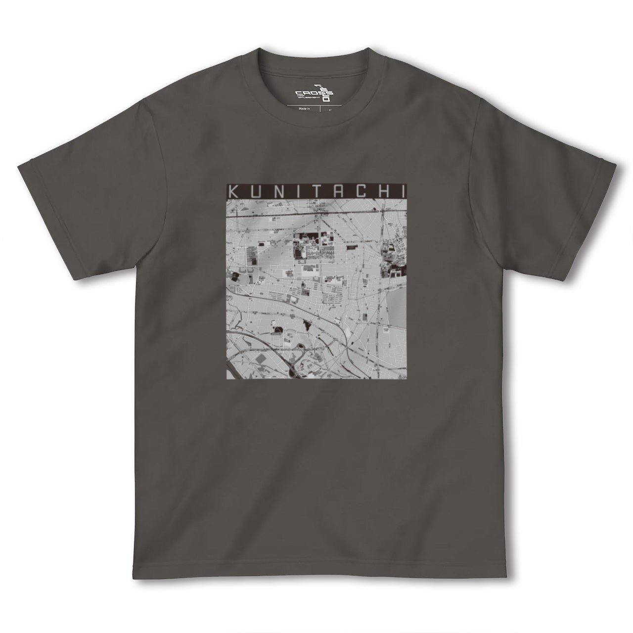 【国立(東京都)】地図柄ヘビーウェイトTシャツ