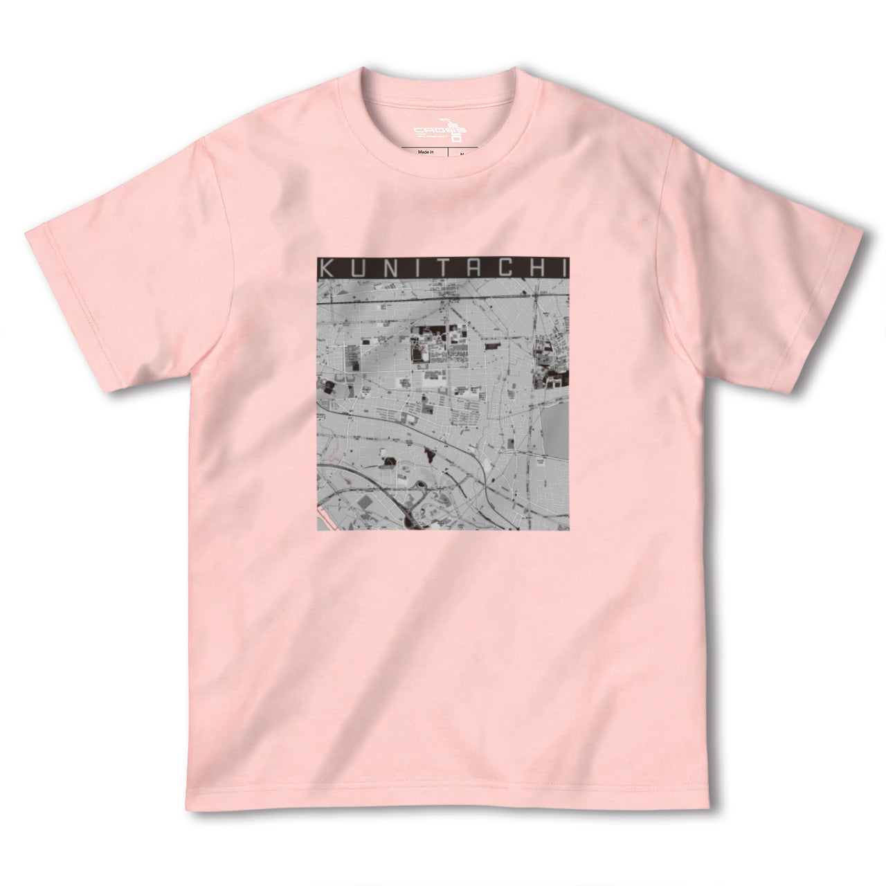 【国立(東京都)】地図柄ヘビーウェイトTシャツ