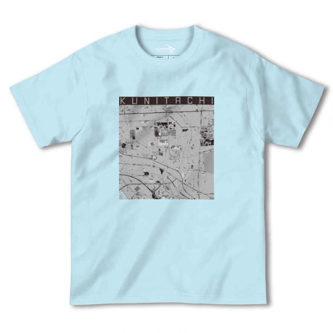 【国立(東京都)】地図柄ヘビーウェイトTシャツ