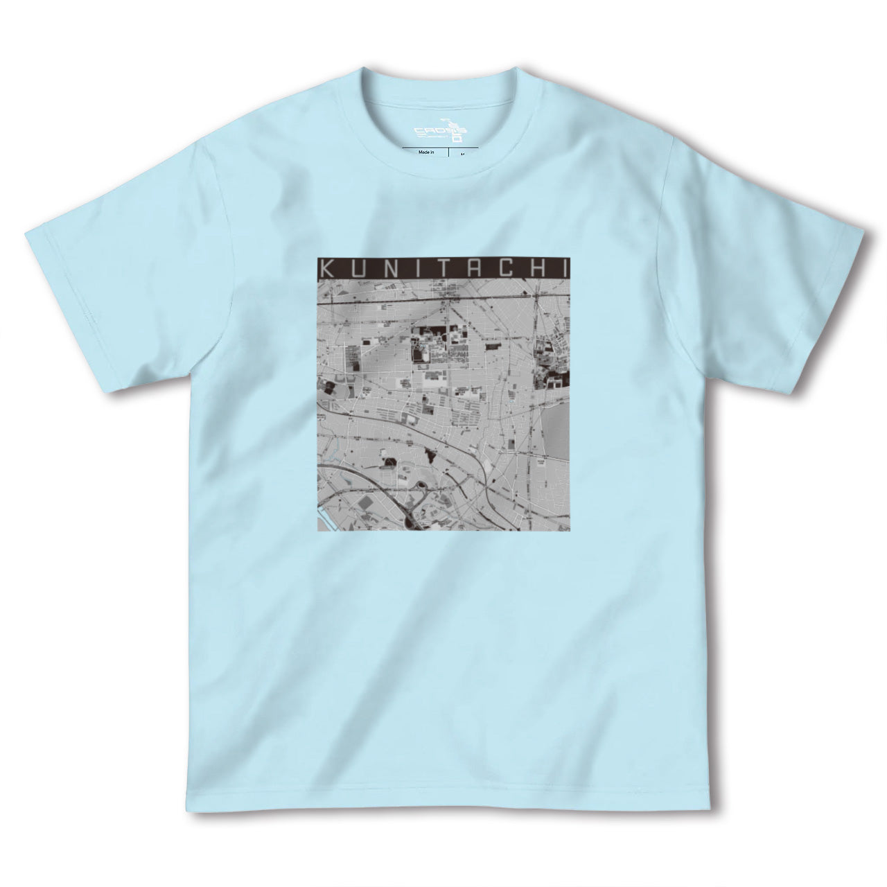 【国立(東京都)】地図柄ヘビーウェイトTシャツ
