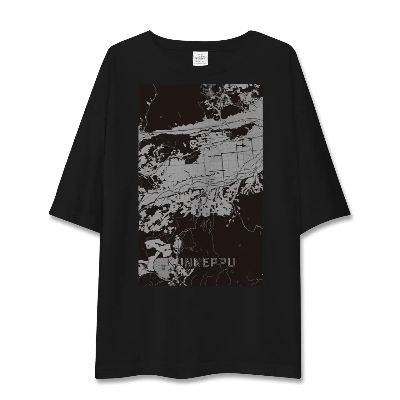【訓子府(北海道)】地図柄ビッグシルエットTシャツ