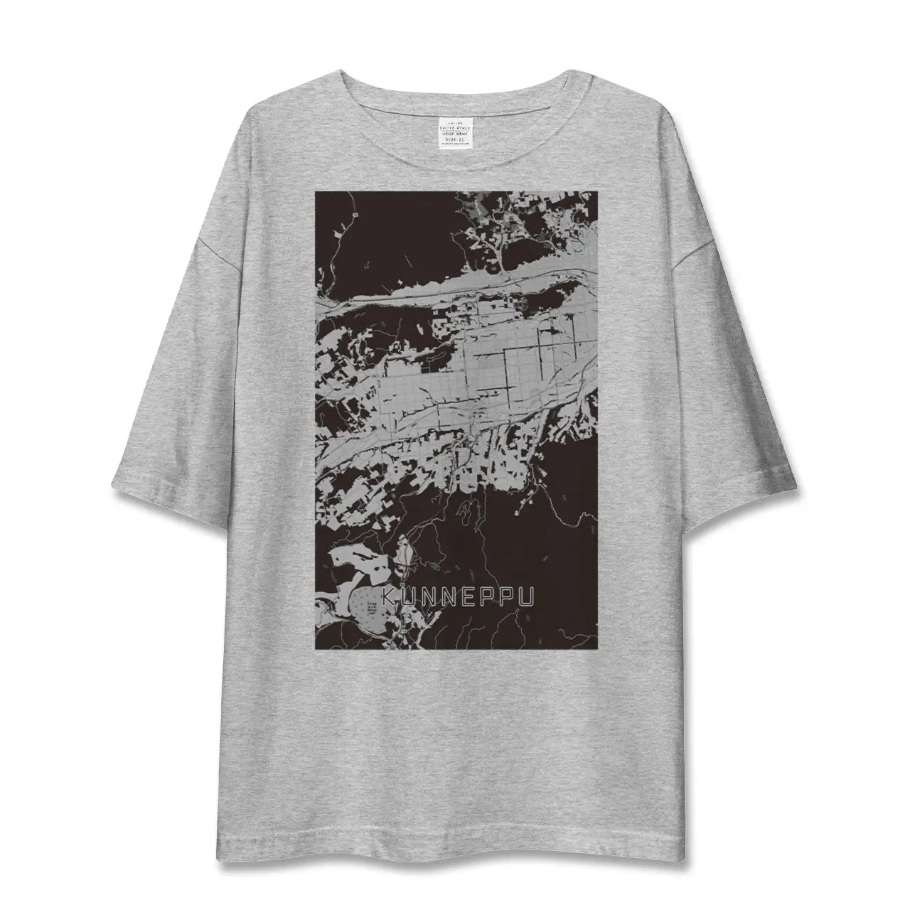 【訓子府(北海道)】地図柄ビッグシルエットTシャツ