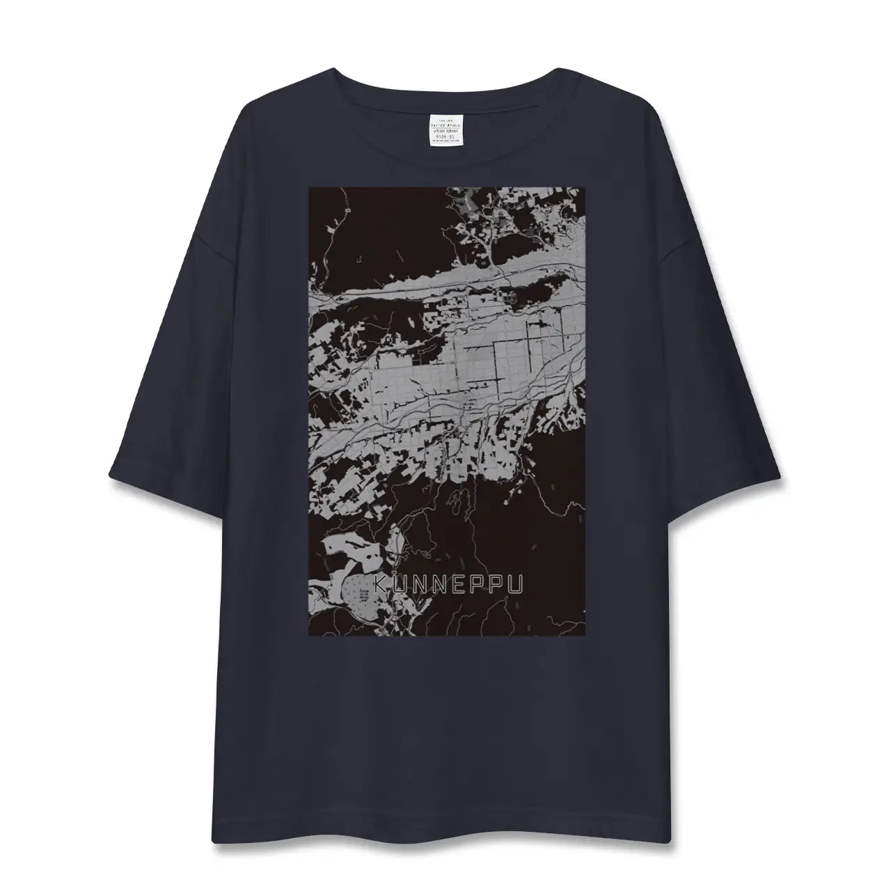 【訓子府(北海道)】地図柄ビッグシルエットTシャツ