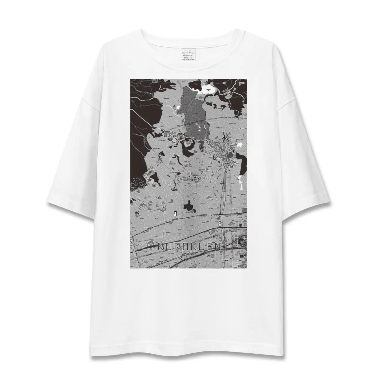 【苦楽園(兵庫県)】地図柄ビッグシルエットTシャツ