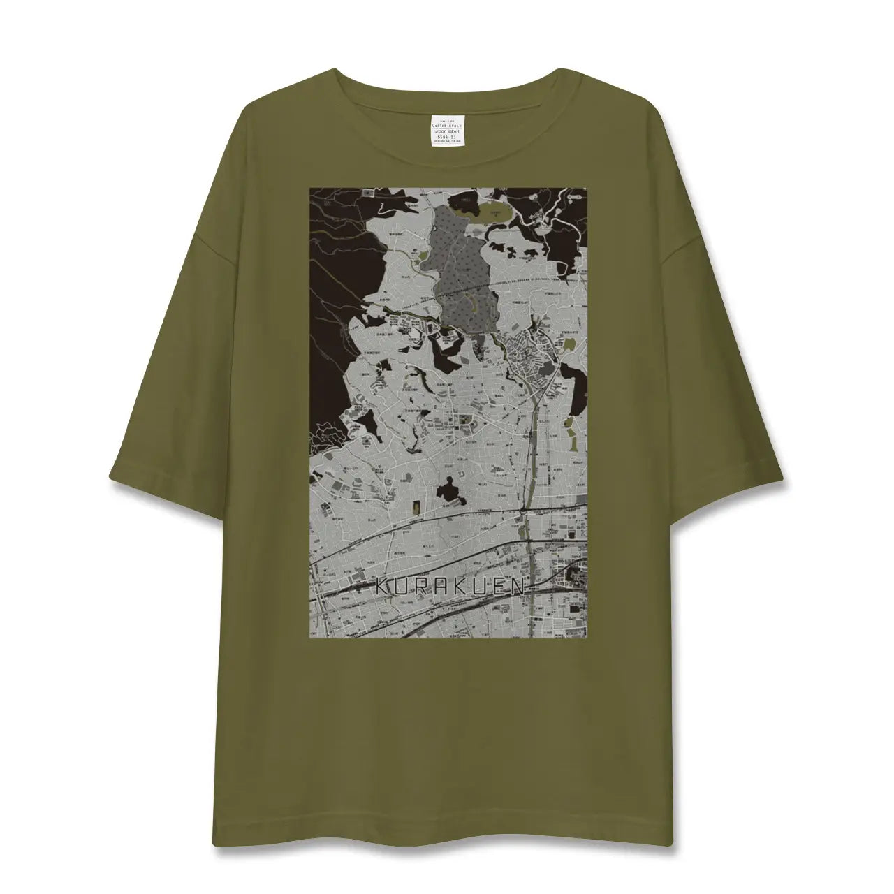 【苦楽園(兵庫県)】地図柄ビッグシルエットTシャツ