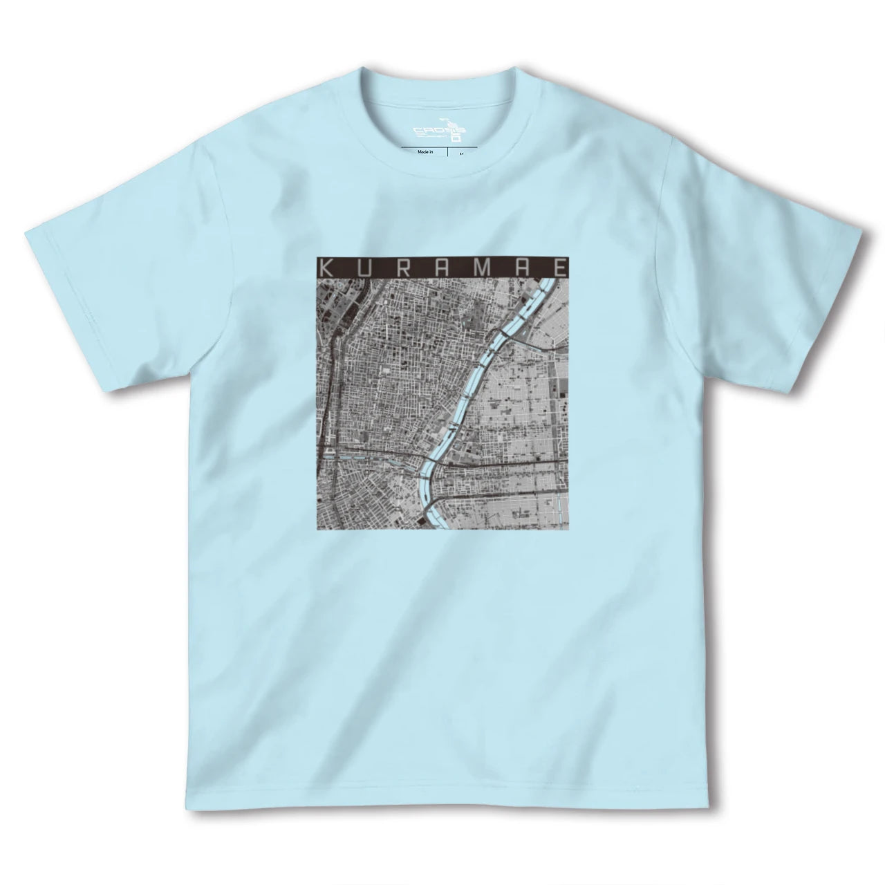 【蔵前(東京都)】地図柄ヘビーウェイトTシャツ