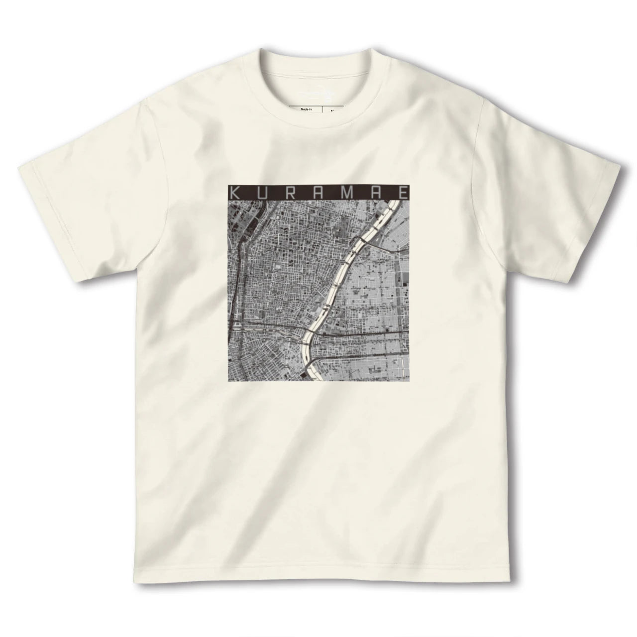 【蔵前(東京都)】地図柄ヘビーウェイトTシャツ