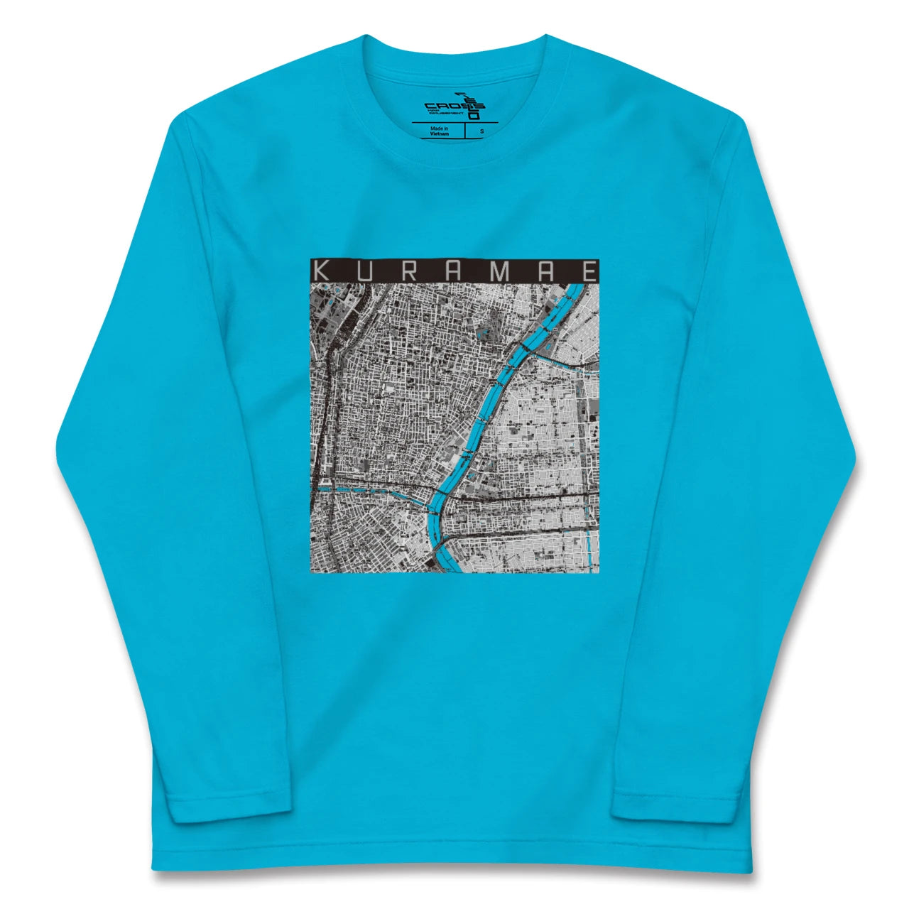 【蔵前(東京都)】地図柄ロングスリーブTシャツ