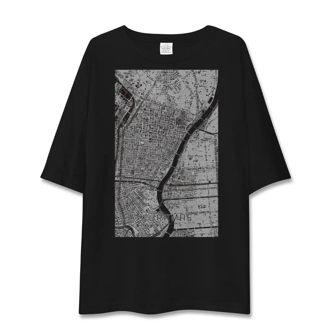 【蔵前(東京都)】地図柄ビッグシルエットTシャツ