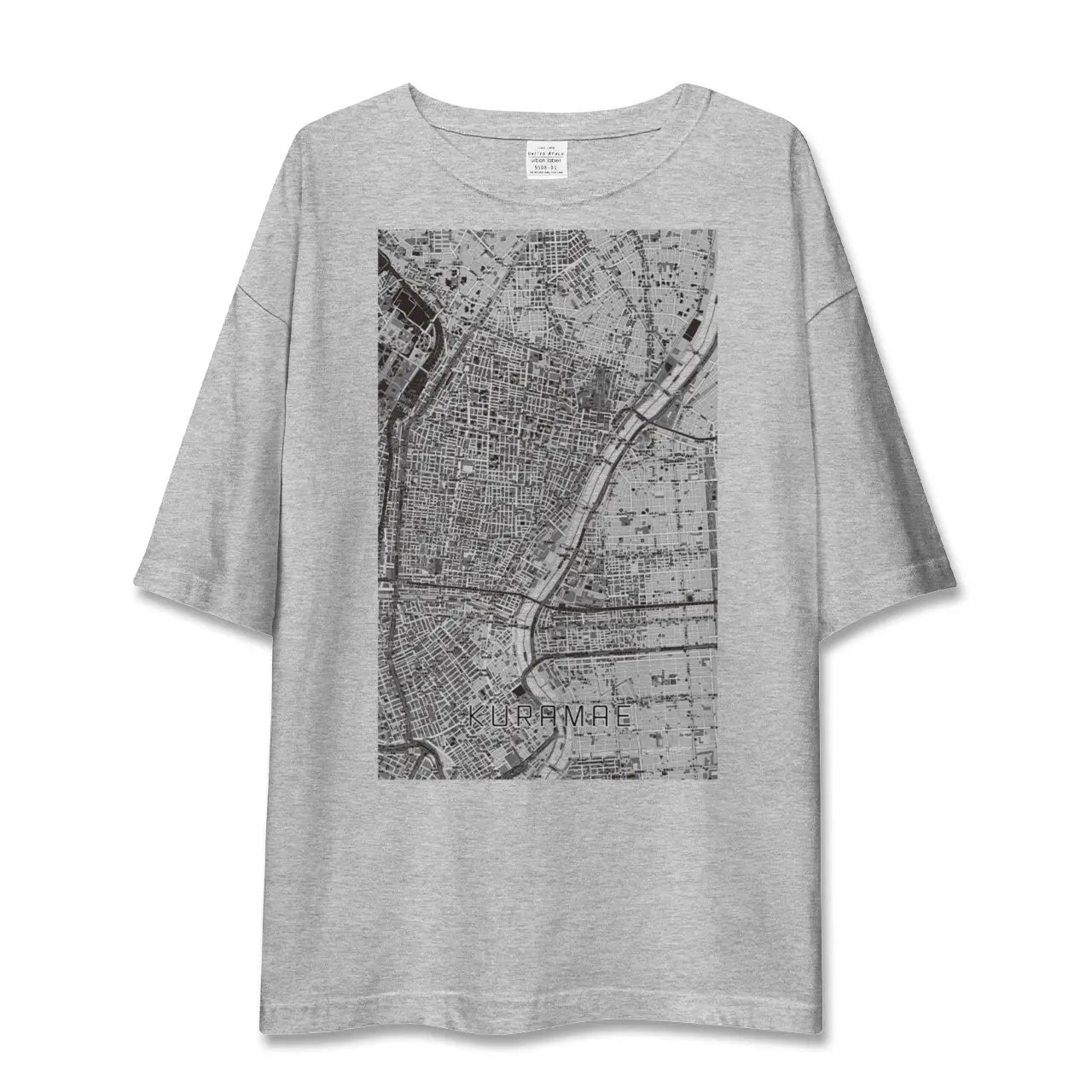 【蔵前(東京都)】地図柄ビッグシルエットTシャツ