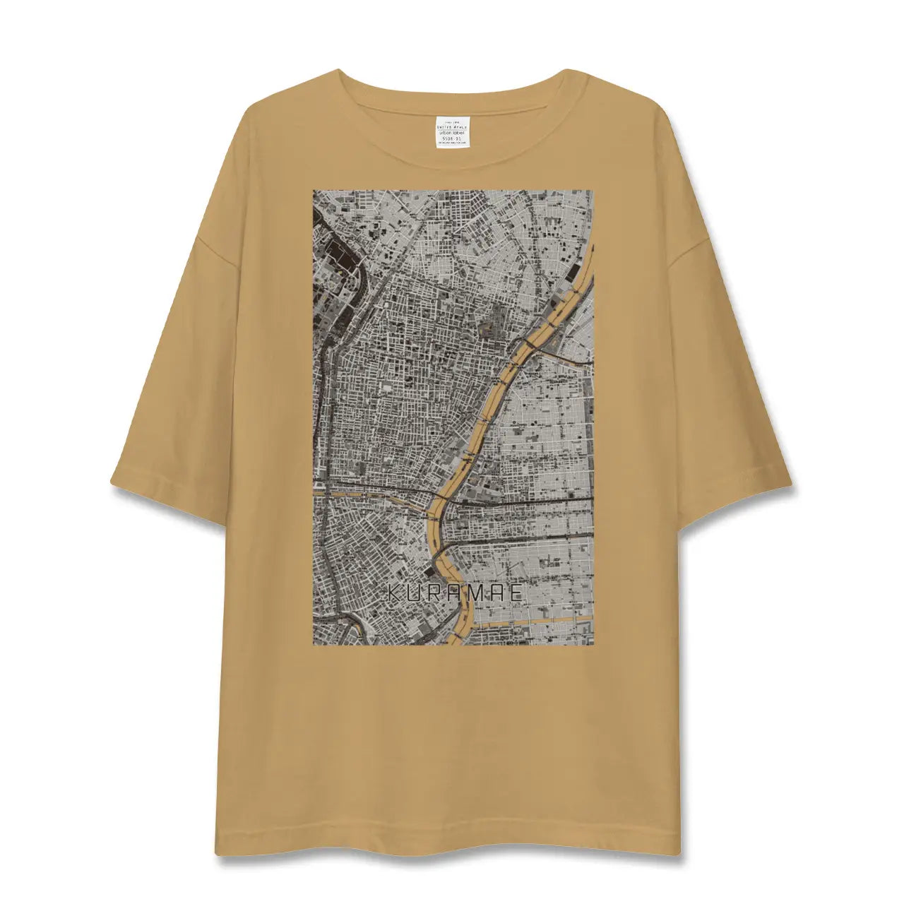 【蔵前(東京都)】地図柄ビッグシルエットTシャツ