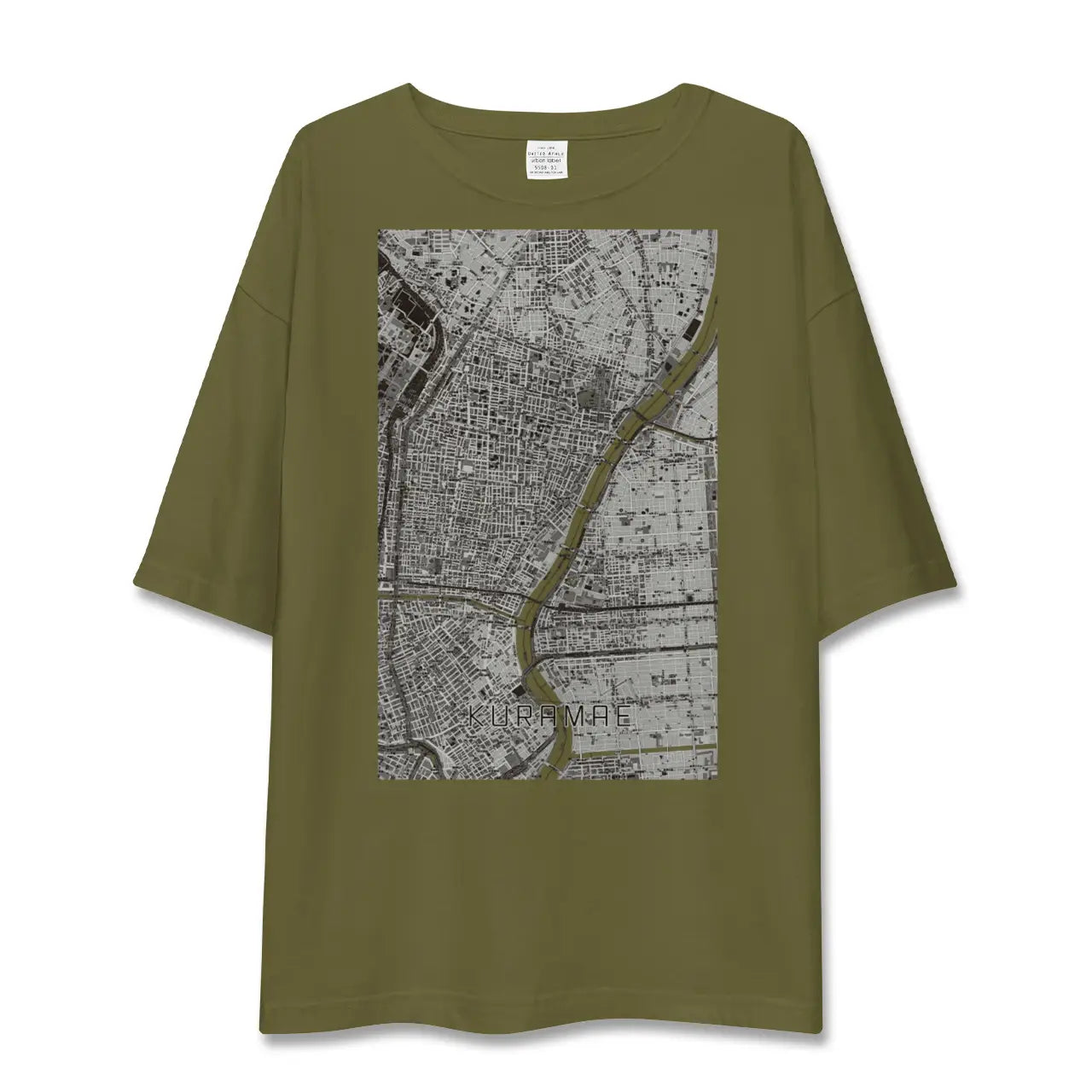 【蔵前(東京都)】地図柄ビッグシルエットTシャツ
