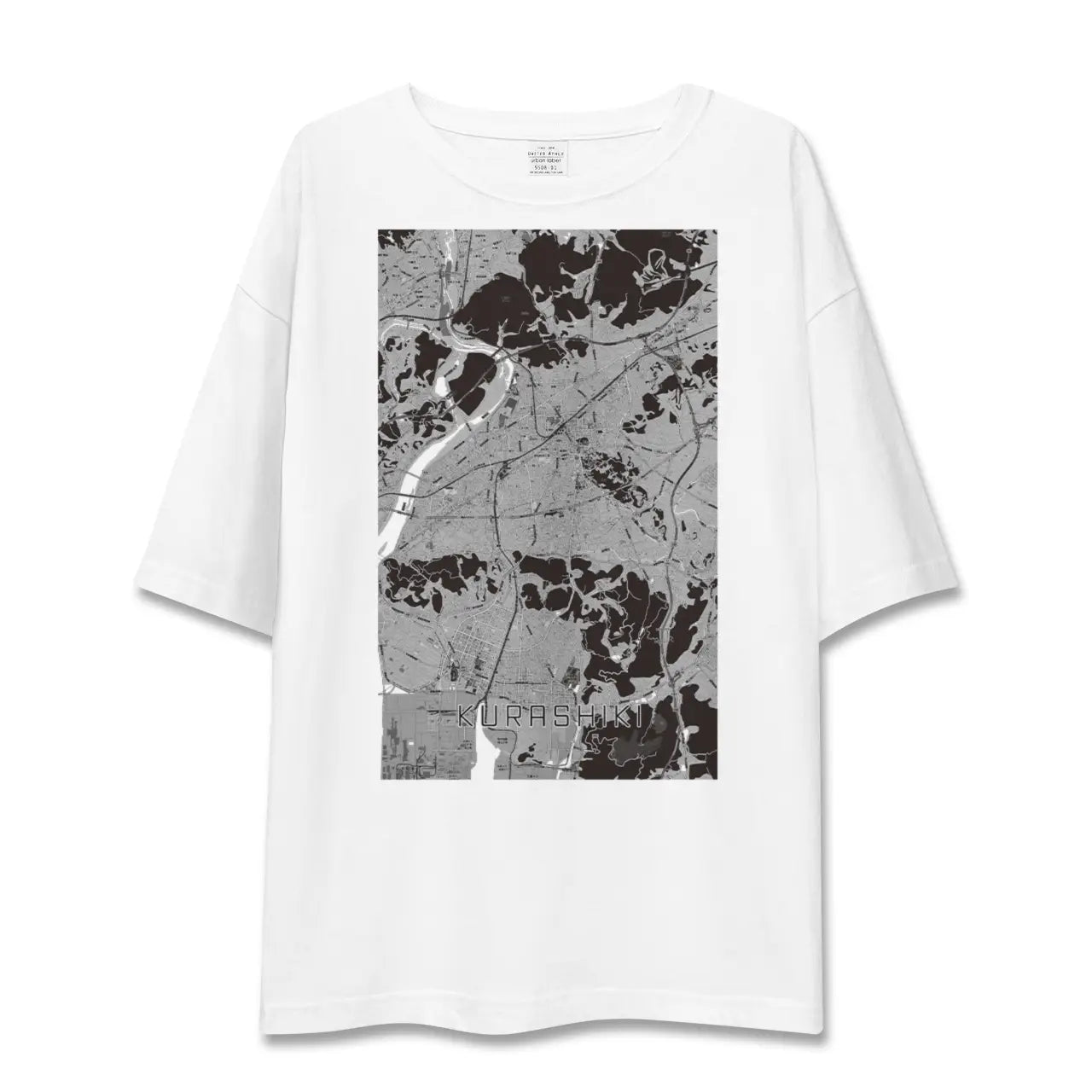 【倉敷(岡山県)】地図柄ビッグシルエットTシャツ