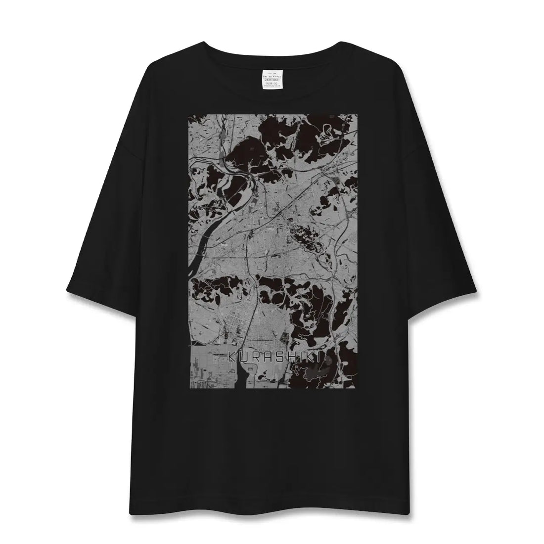 【倉敷(岡山県)】地図柄ビッグシルエットTシャツ