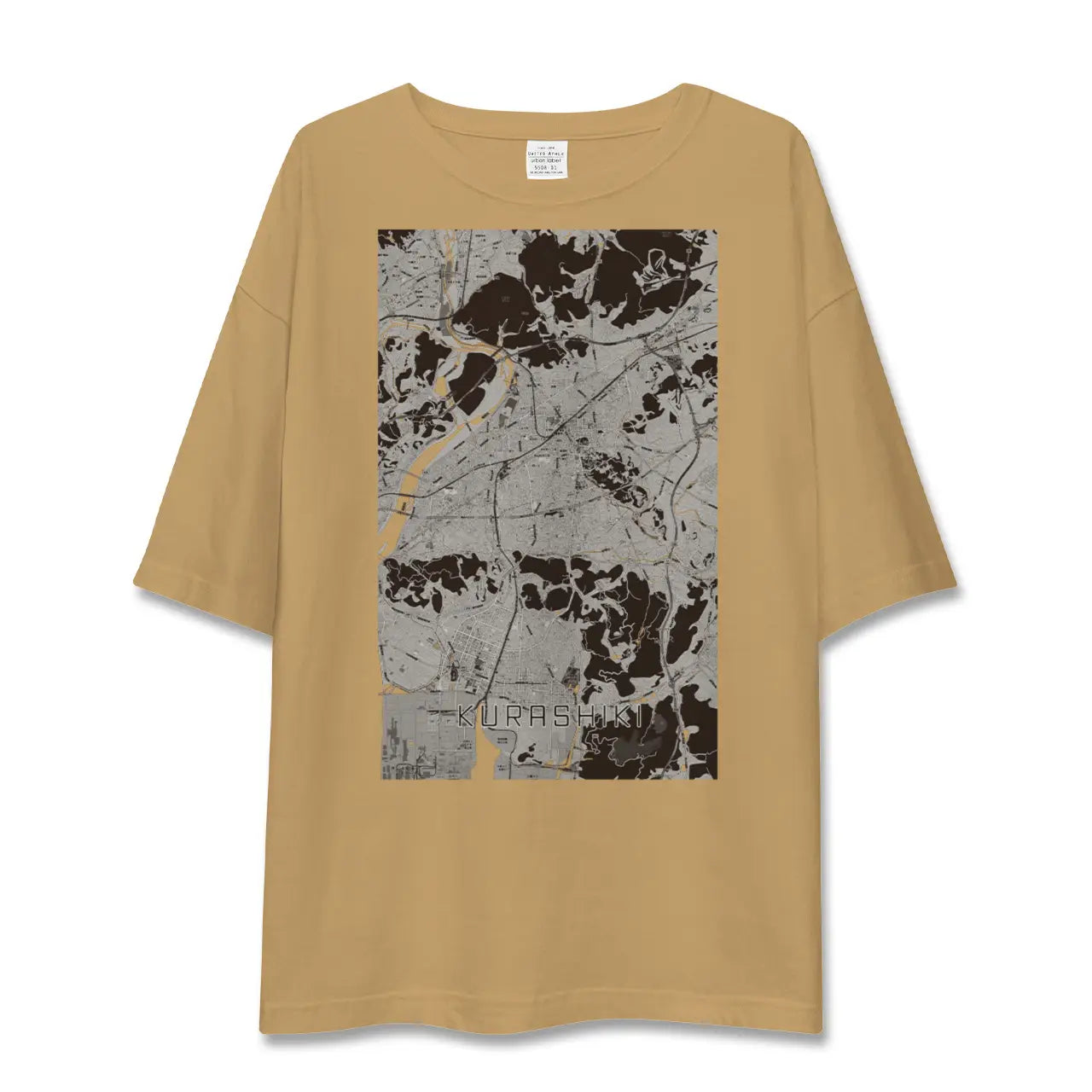 【倉敷(岡山県)】地図柄ビッグシルエットTシャツ
