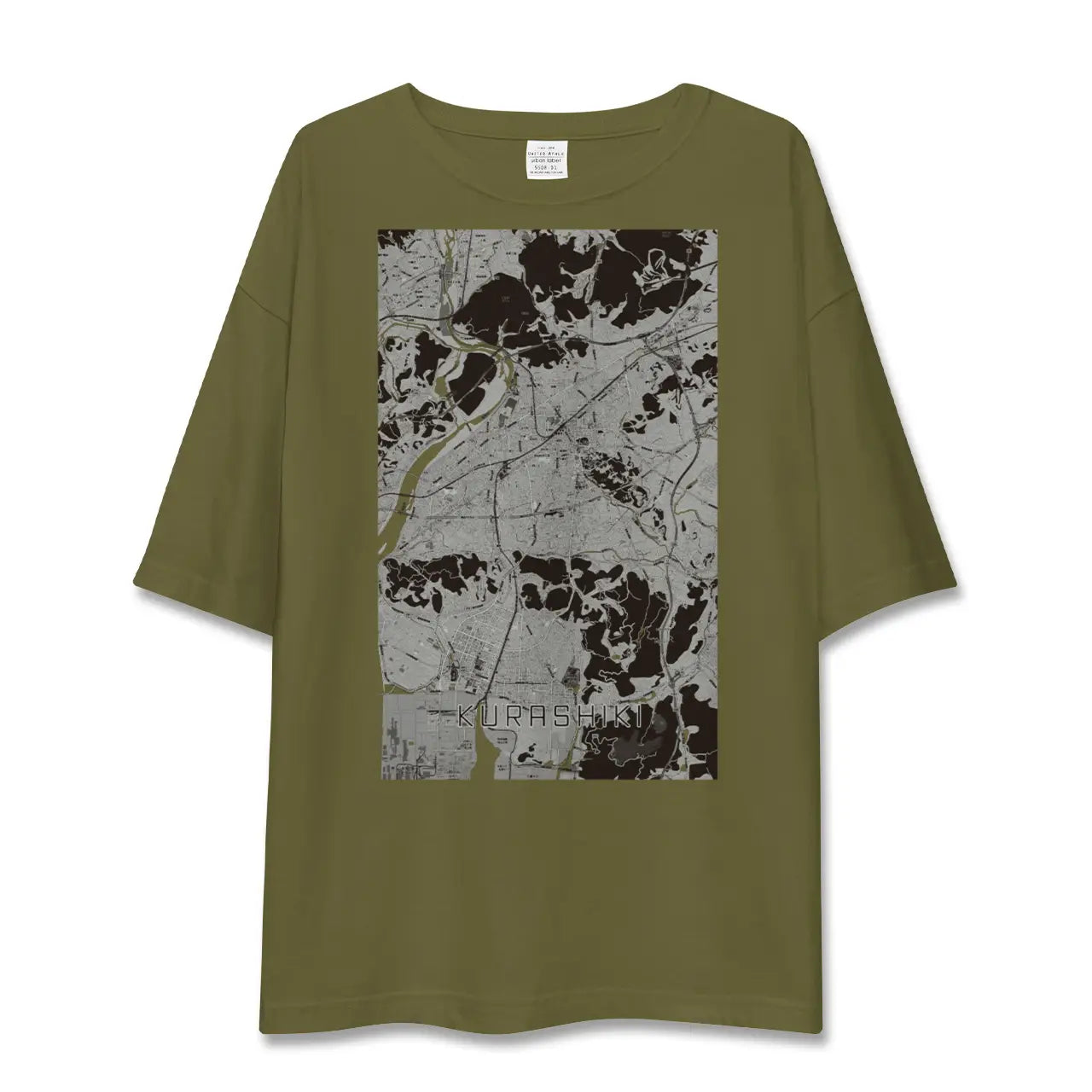 【倉敷(岡山県)】地図柄ビッグシルエットTシャツ