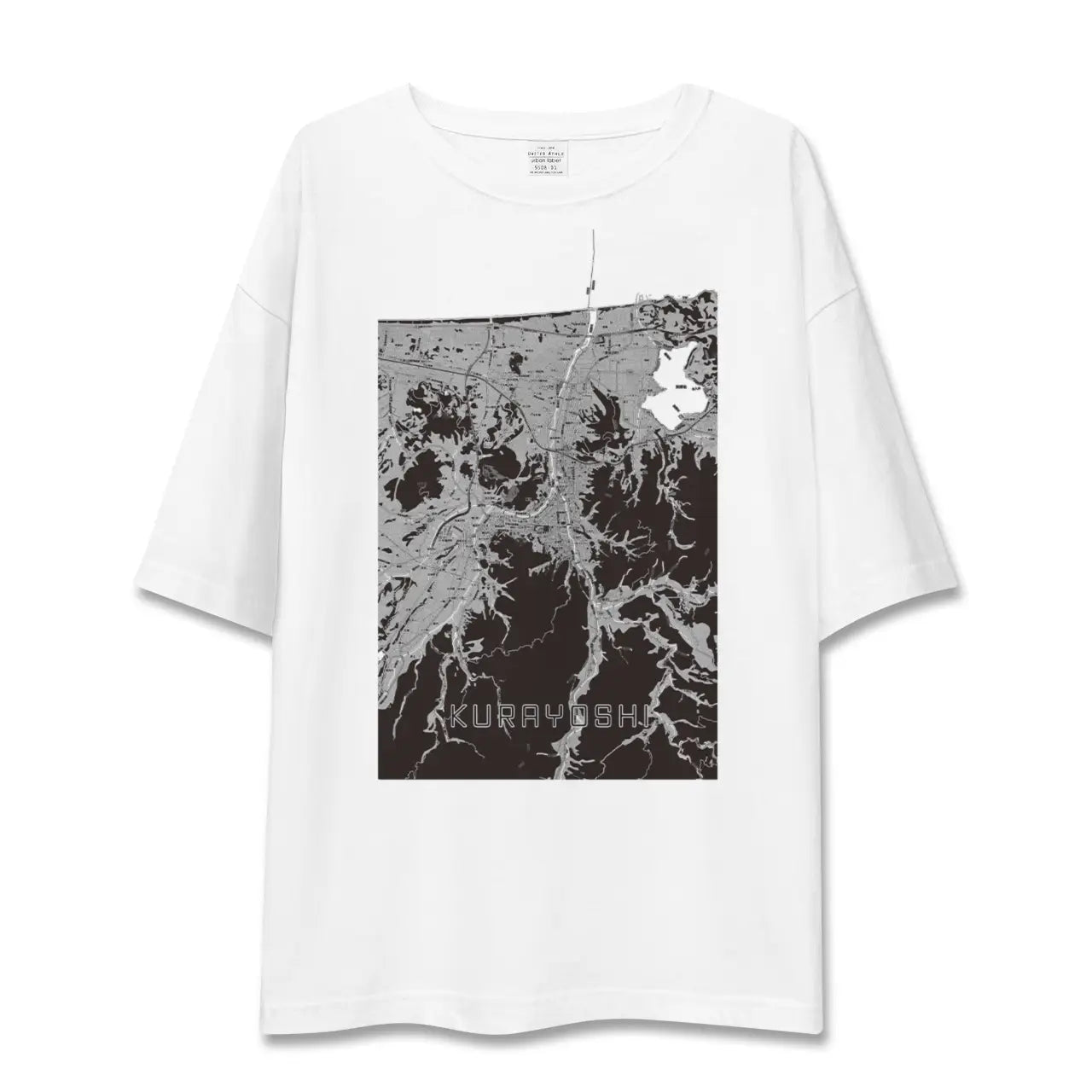 【倉吉(鳥取県)】地図柄ビッグシルエットTシャツ