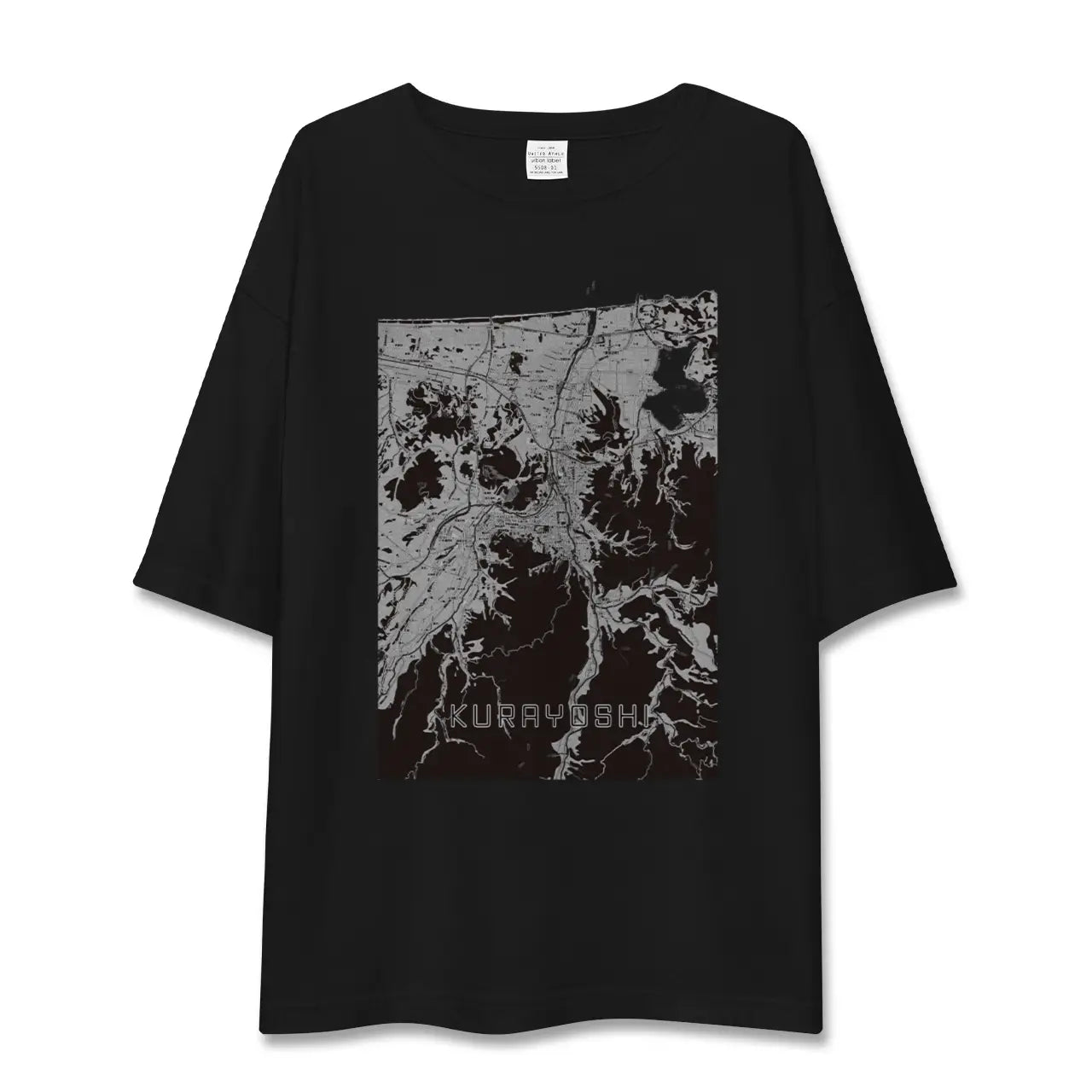 【倉吉(鳥取県)】地図柄ビッグシルエットTシャツ