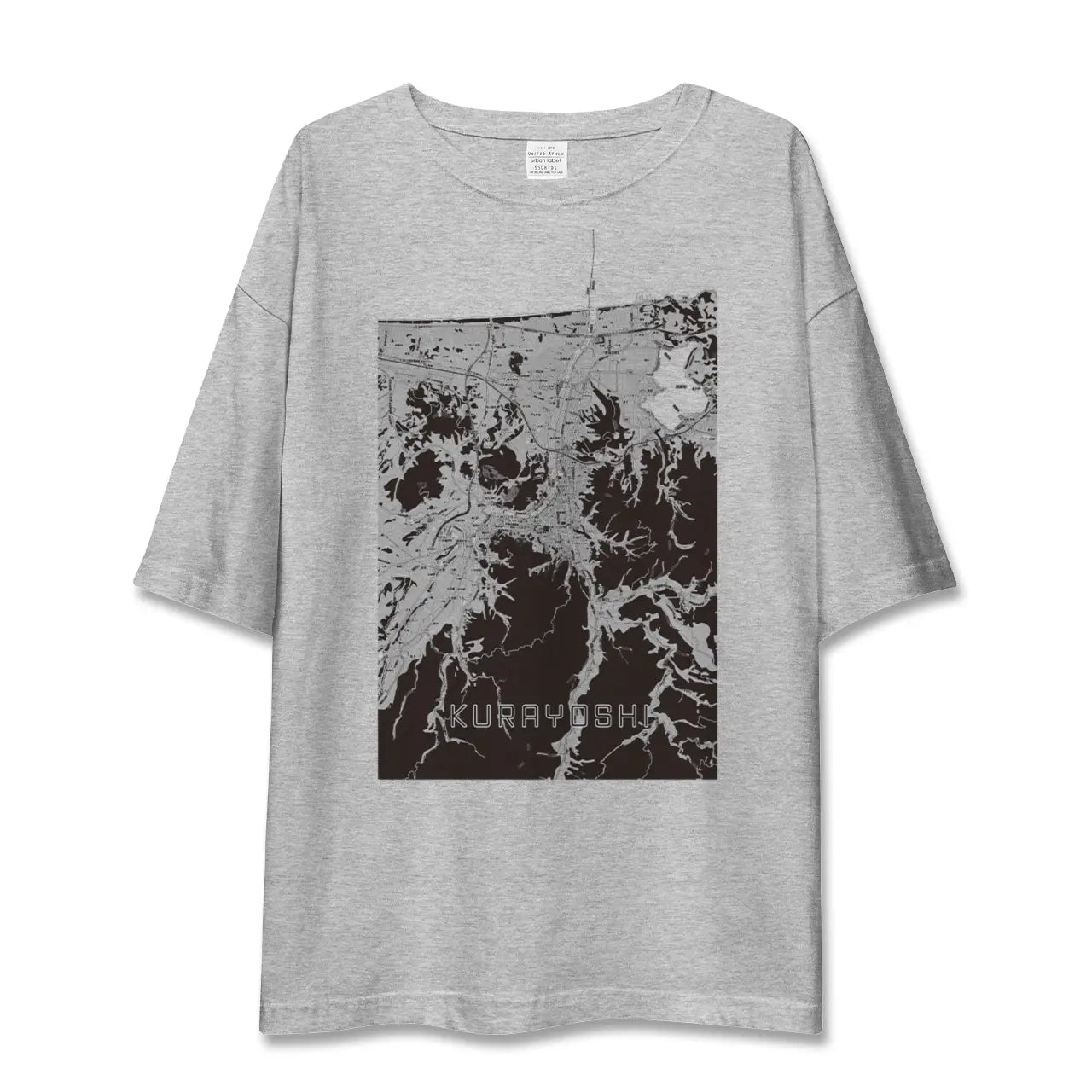 【倉吉(鳥取県)】地図柄ビッグシルエットTシャツ
