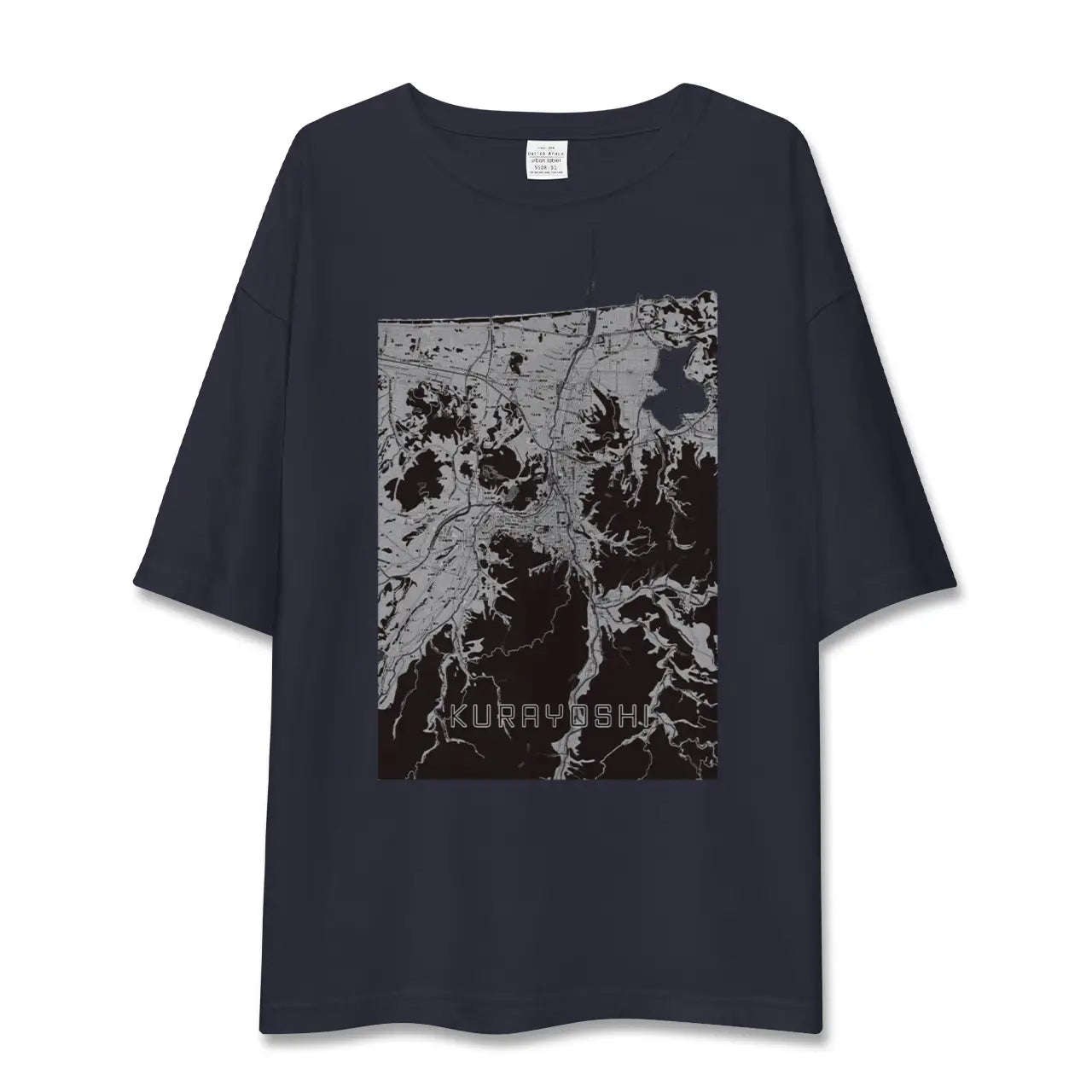 【倉吉(鳥取県)】地図柄ビッグシルエットTシャツ