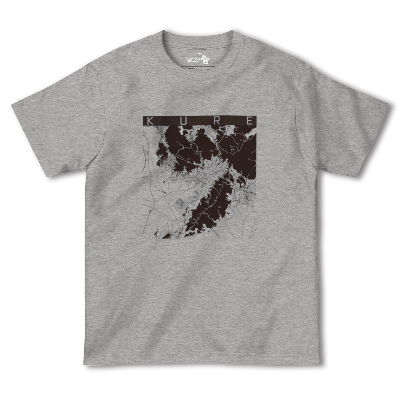【呉(広島県)】地図柄ヘビーウェイトTシャツ