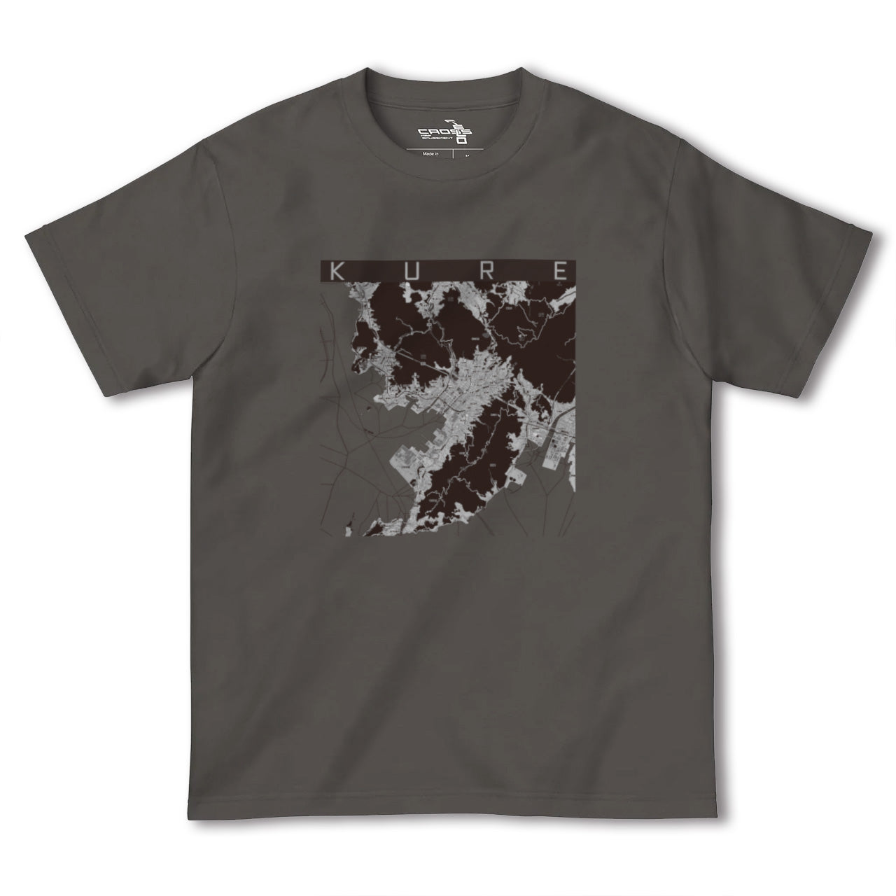 【呉(広島県)】地図柄ヘビーウェイトTシャツ