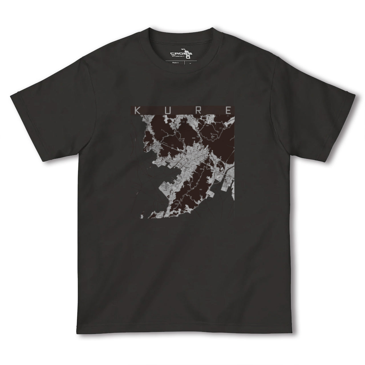 【呉(広島県)】地図柄ヘビーウェイトTシャツ