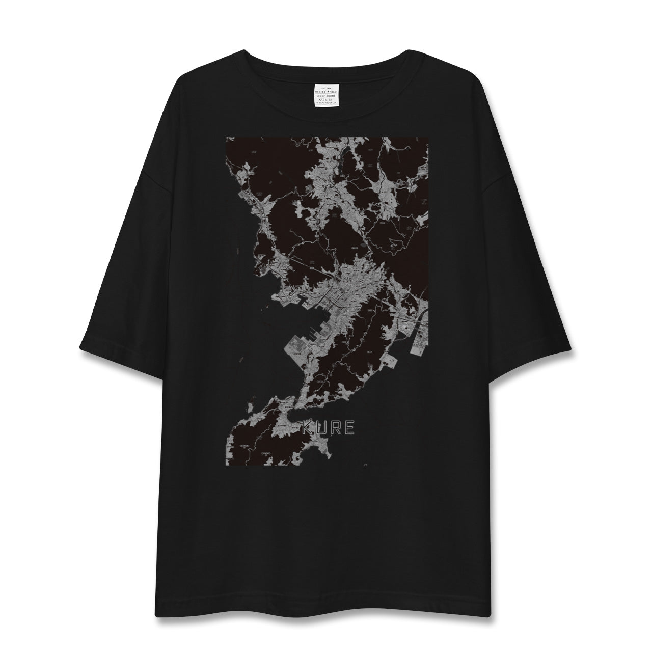 【呉(広島県)】地図柄ビッグシルエットTシャツ