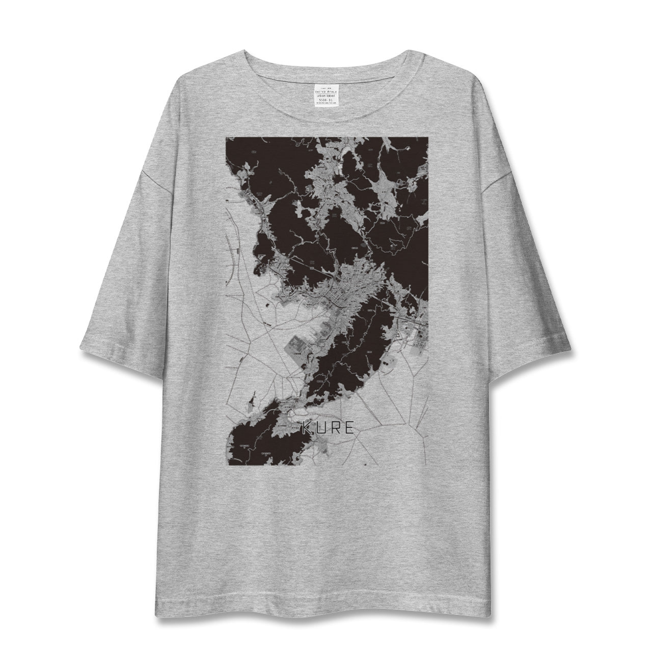 【呉(広島県)】地図柄ビッグシルエットTシャツ