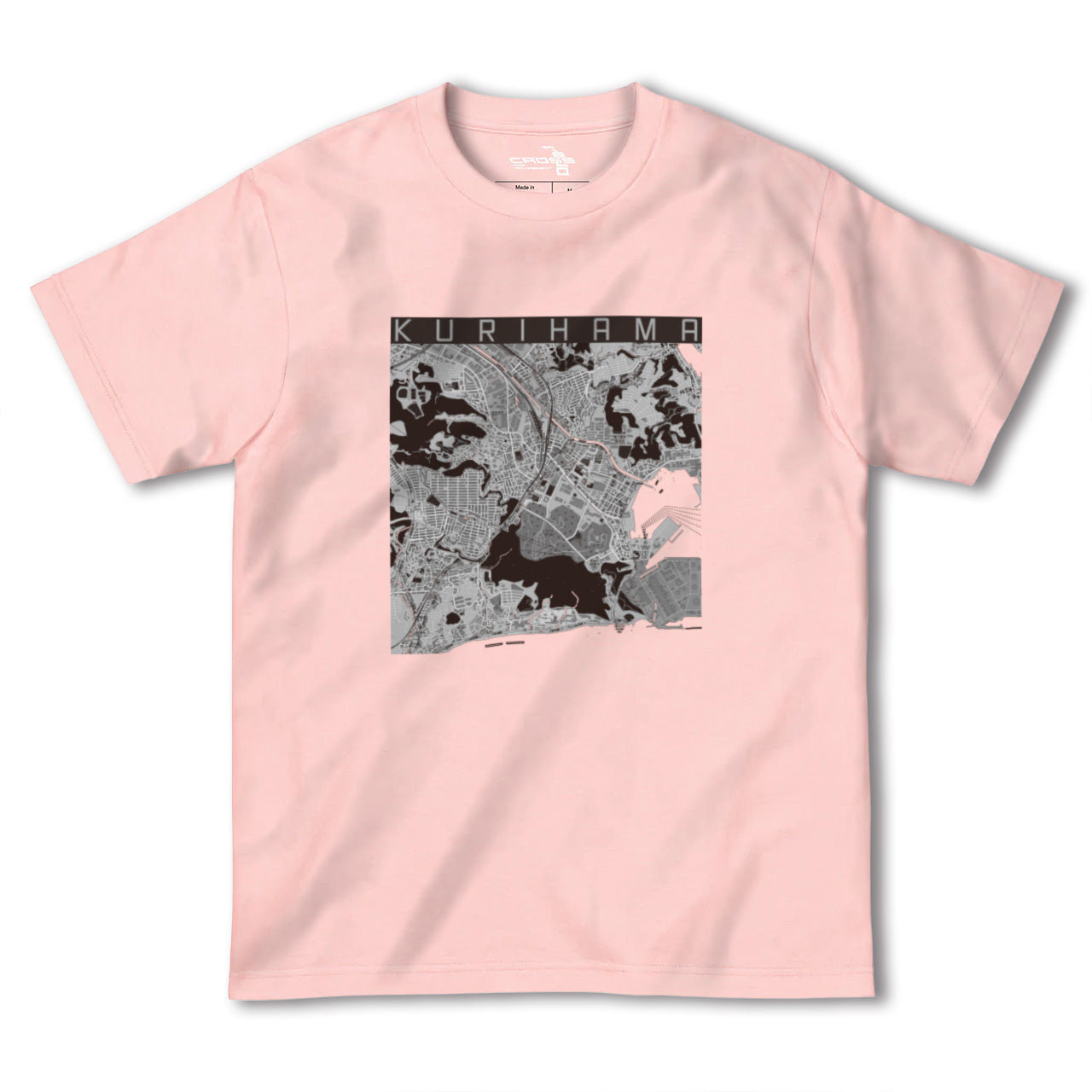 【久里浜(神奈川県)】地図柄ヘビーウェイトTシャツ