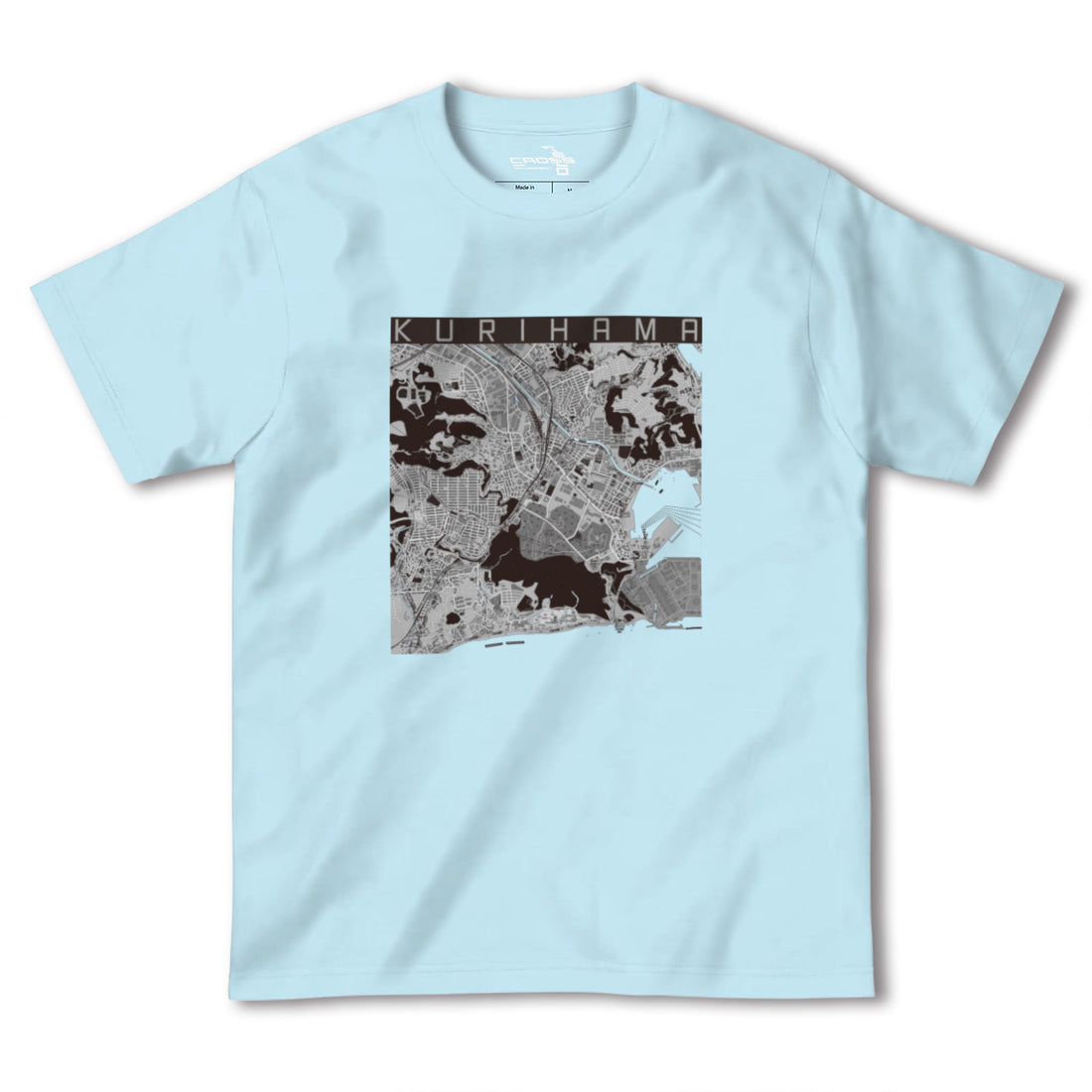 【久里浜(神奈川県)】地図柄ヘビーウェイトTシャツ