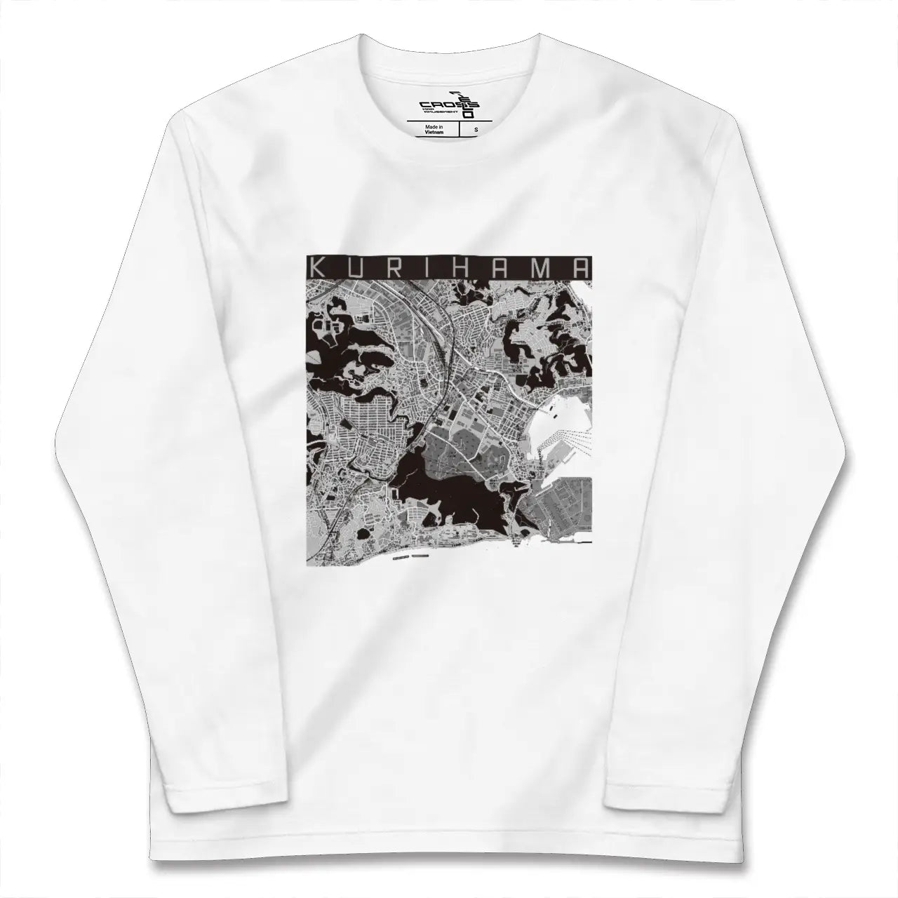 【久里浜(神奈川県)】地図柄ロングスリーブTシャツ
