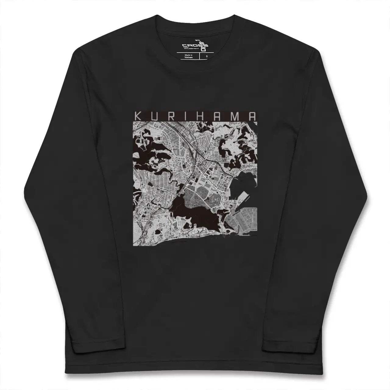 【久里浜(神奈川県)】地図柄ロングスリーブTシャツ