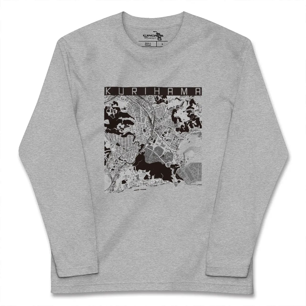 【久里浜(神奈川県)】地図柄ロングスリーブTシャツ