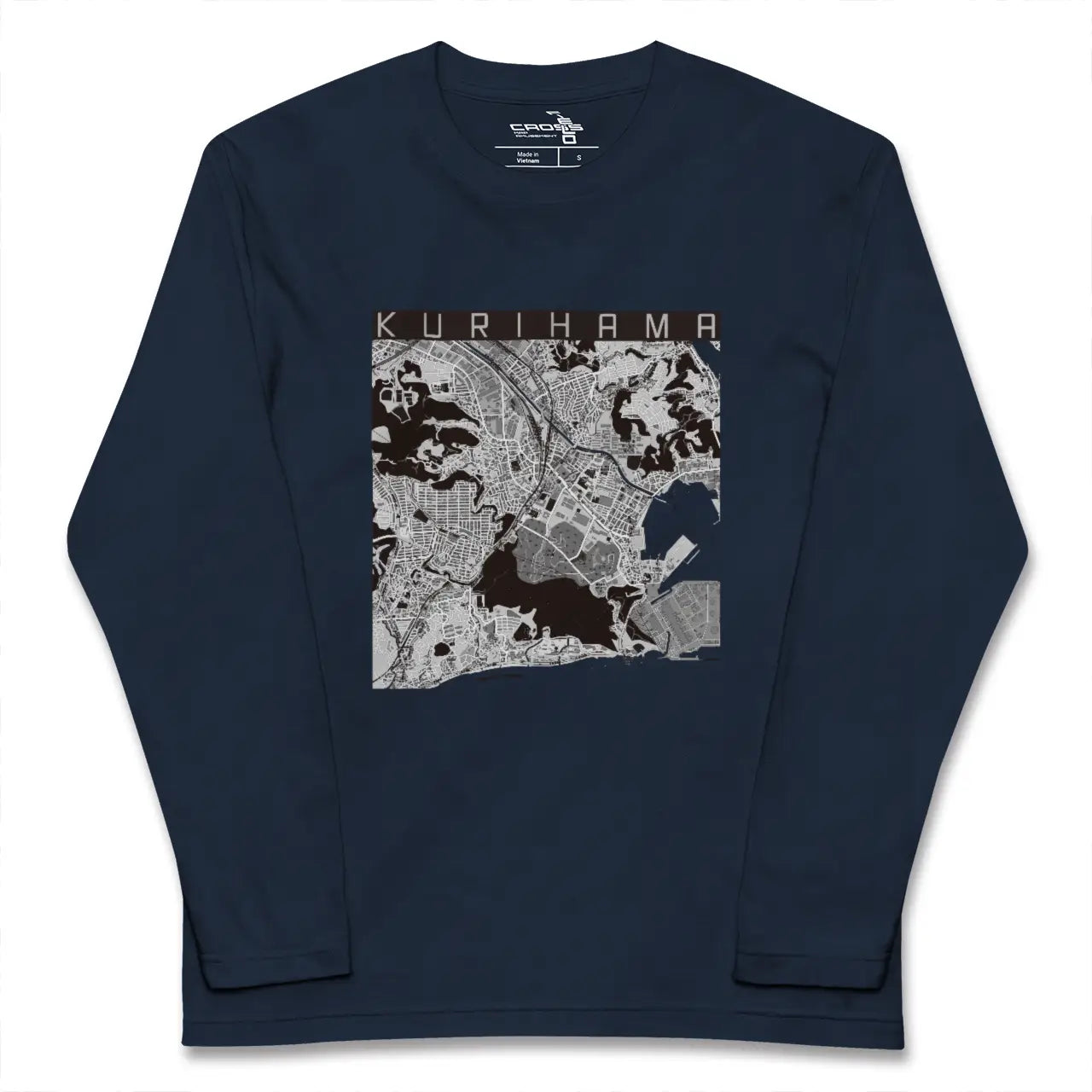 【久里浜(神奈川県)】地図柄ロングスリーブTシャツ