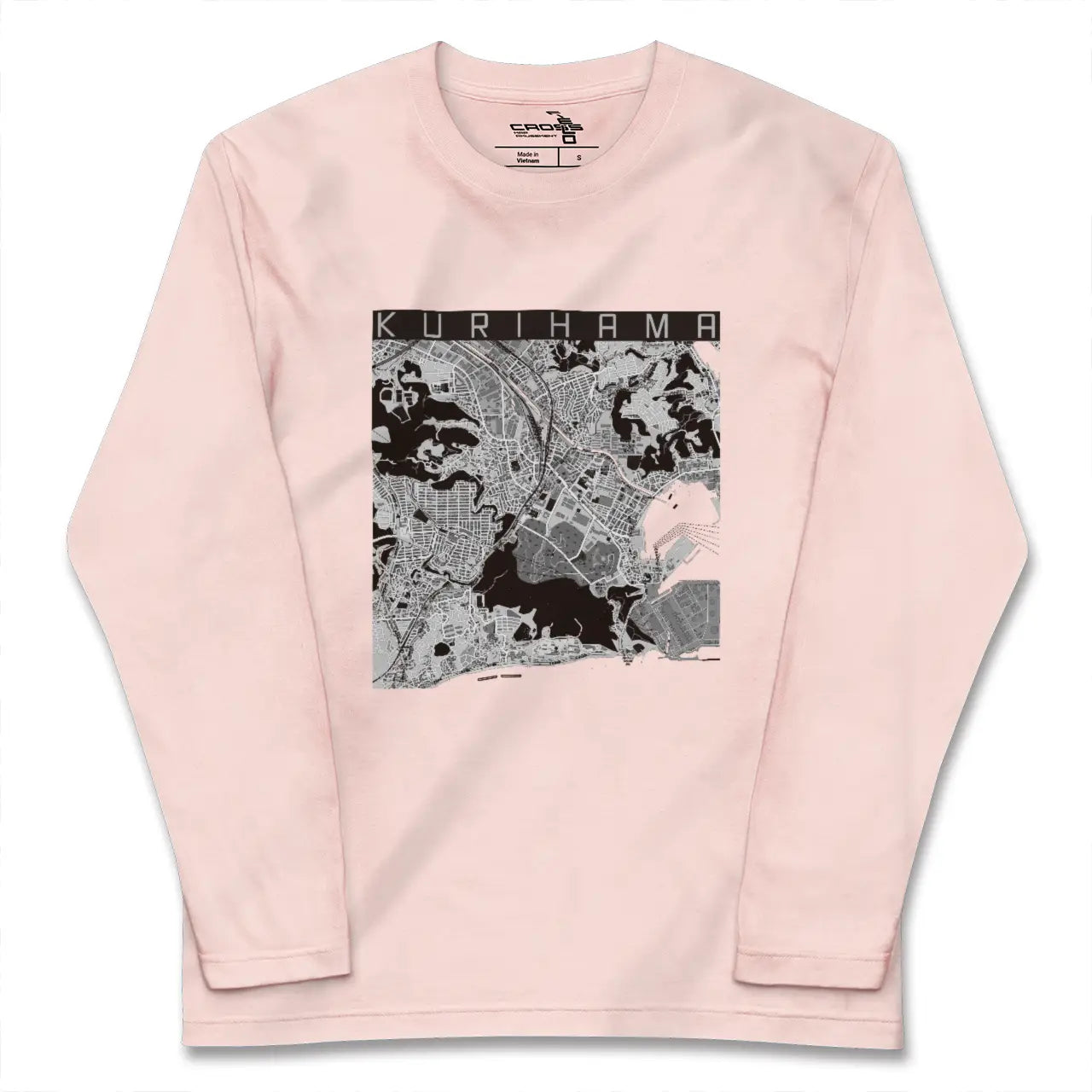 【久里浜(神奈川県)】地図柄ロングスリーブTシャツ