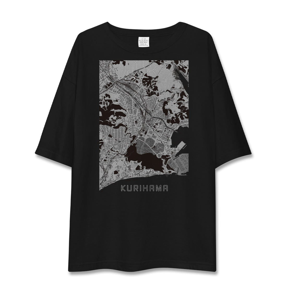 【久里浜(神奈川県)】地図柄ビッグシルエットTシャツ
