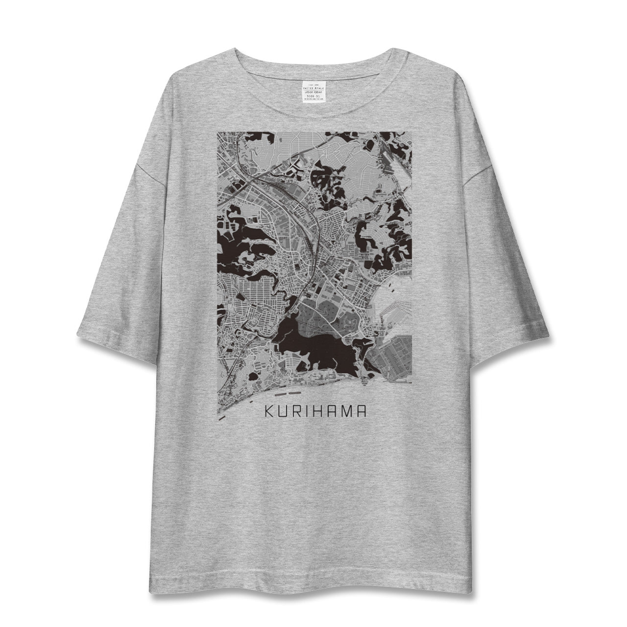 【久里浜(神奈川県)】地図柄ビッグシルエットTシャツ