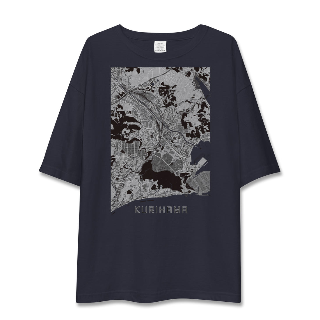 【久里浜(神奈川県)】地図柄ビッグシルエットTシャツ
