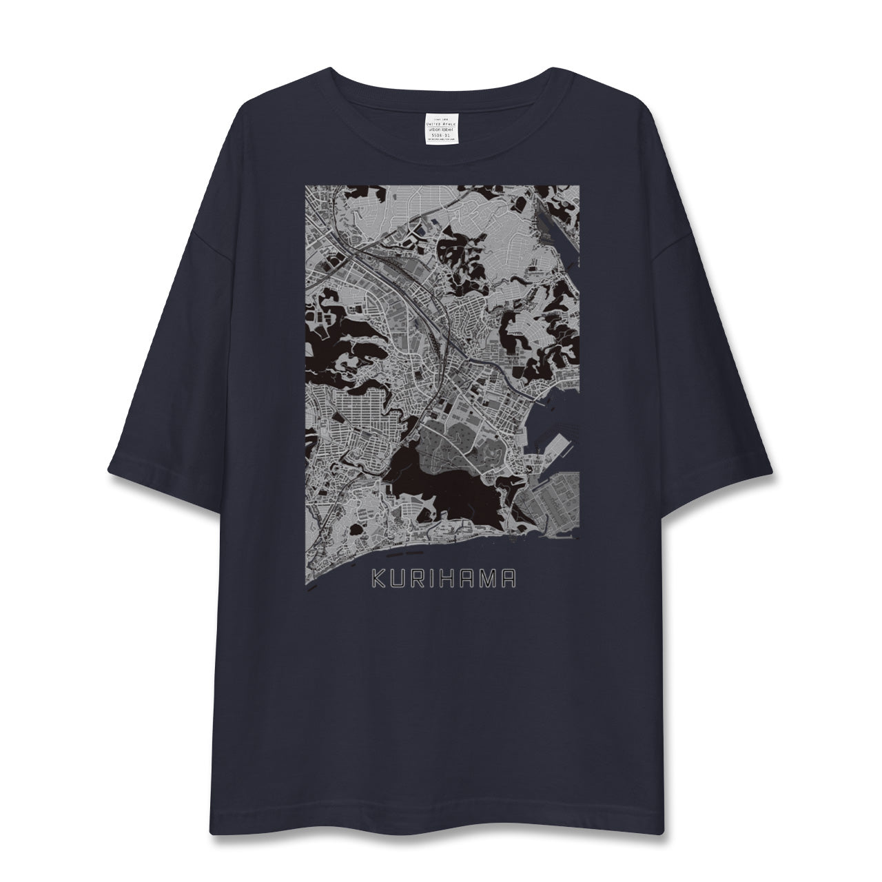 【久里浜(神奈川県)】地図柄ビッグシルエットTシャツ