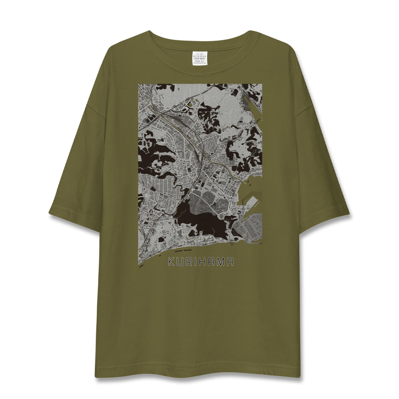 【久里浜(神奈川県)】地図柄ビッグシルエットTシャツ