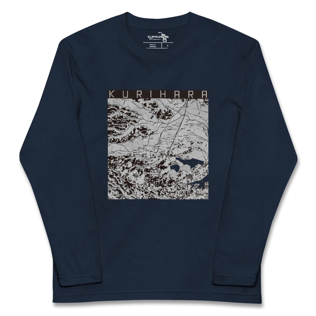 【栗原(宮城県)】地図柄ロングスリーブTシャツ